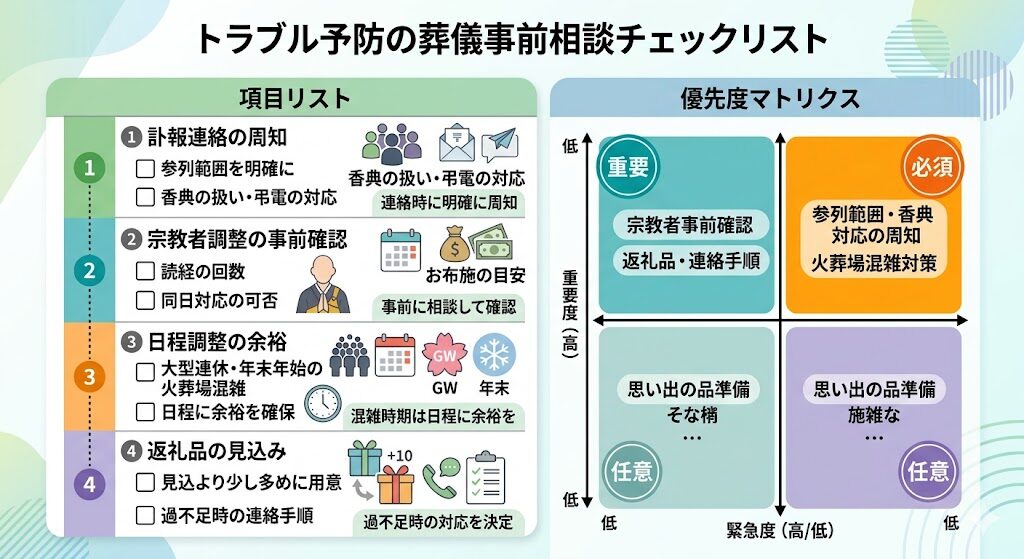 トラブル防止チェックリスト