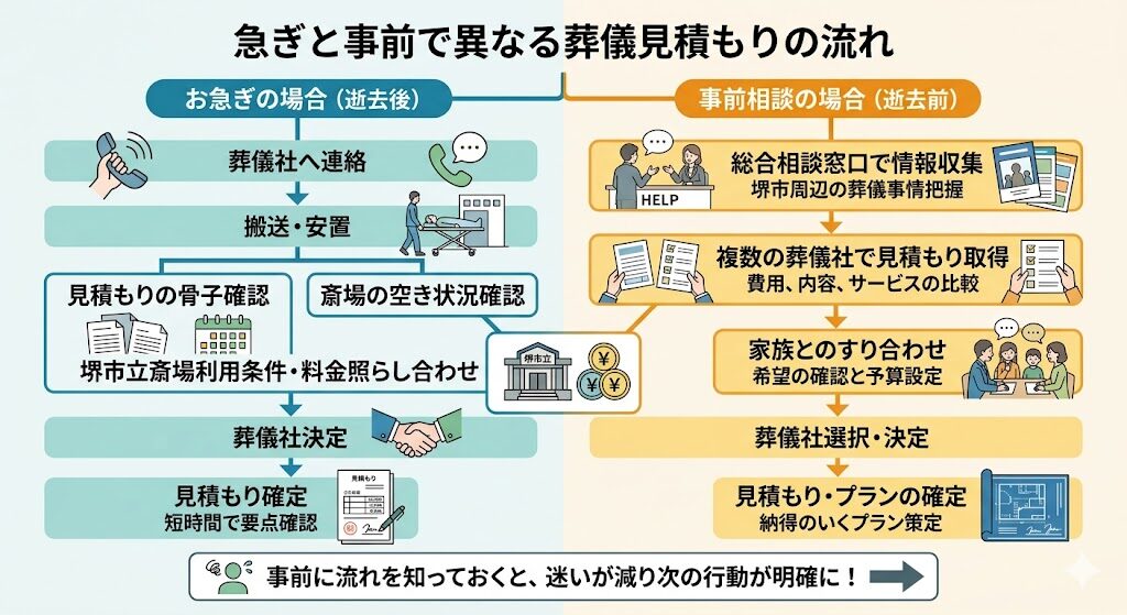 急ぎ／事前の分岐と確認ポイント